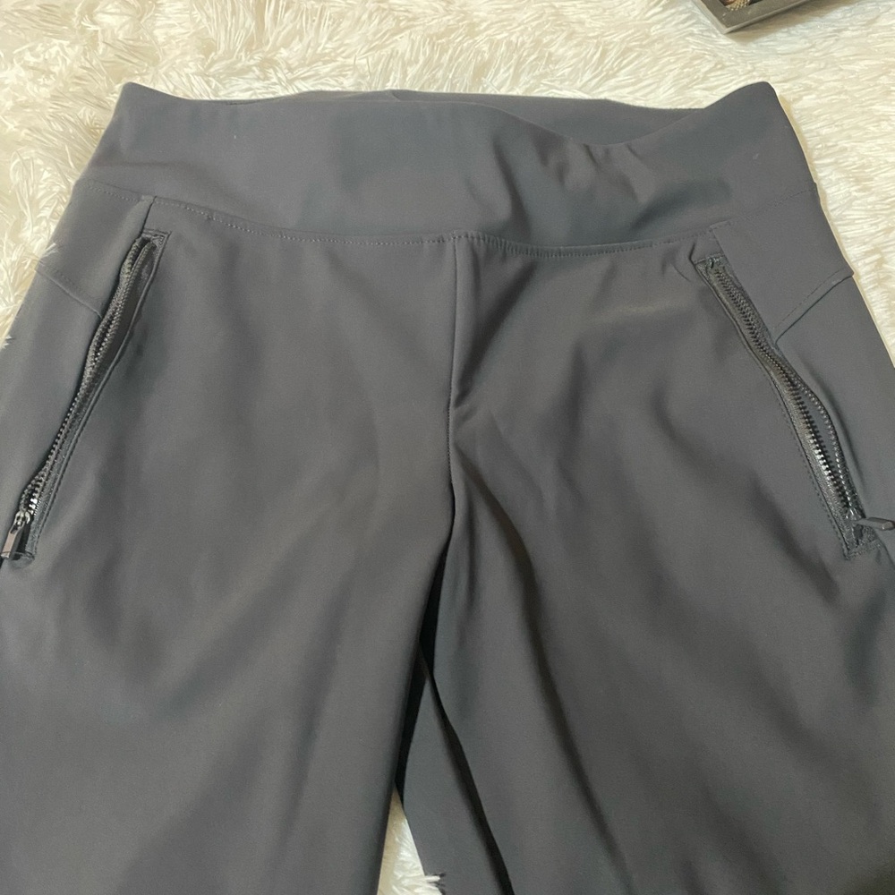 Member's Mark Women's High Rise Zip Pocket Pull On City Pant Black Size XL
